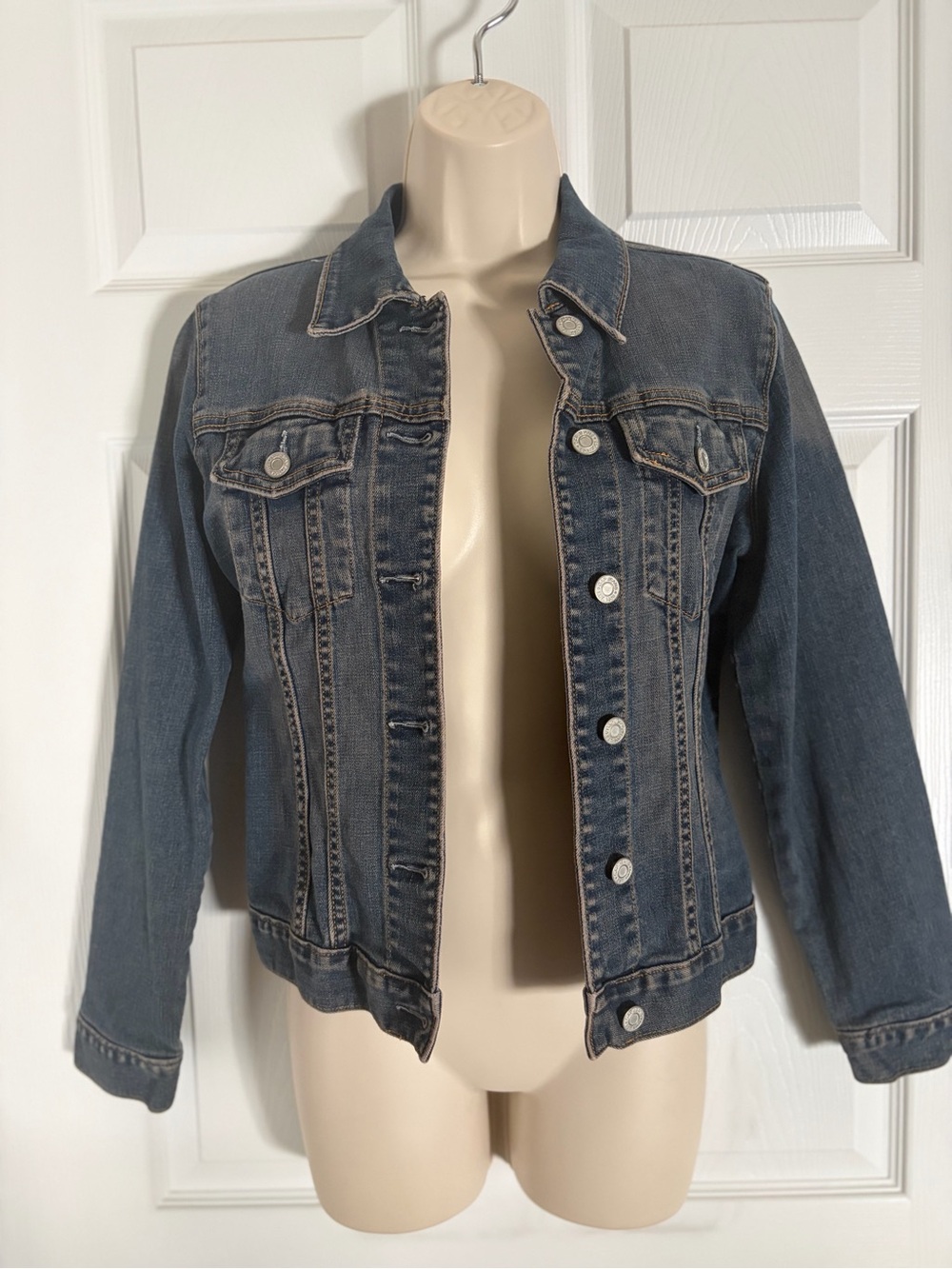 Vintage Y2K GAP Stretch Denim Jean Jacket - Women's Small - 99% Cotton